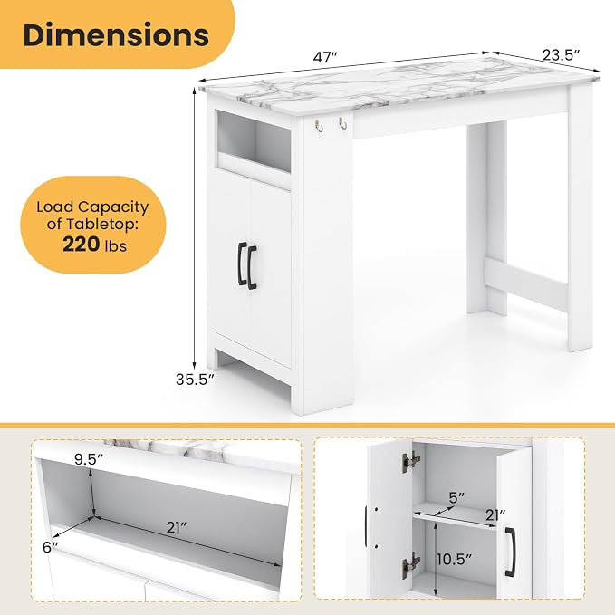 Giantex Counter Height Dining Table - Image 3