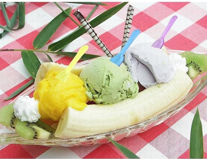 Extra Sturdy, Gmark 200pc 3" Multi Colored Plastic Taster Mini Spoons - Image 4