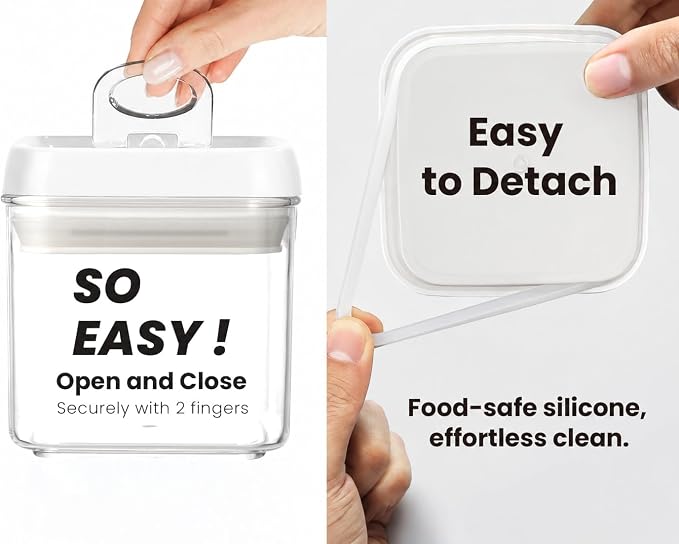 Felli Flip Tite Food Storage Container 4" Small Size Airtight Lid Lock Top - Image 5