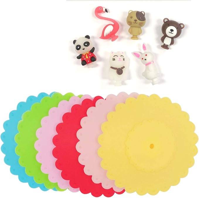 Wrapables® Cute Animal Silicon Cup Lids, Anti-Dust Airtight Mug Covers - Image 4