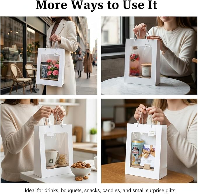 StatueLux Clear Window Gift Bags - Image 4