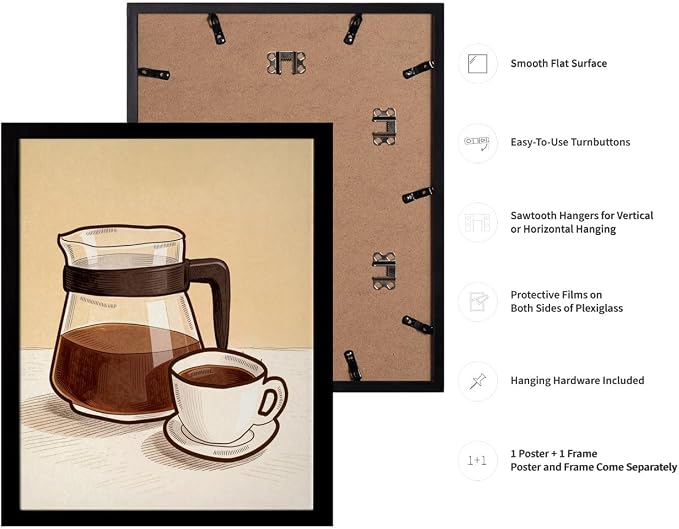 Lawrence Williams Designs Coffee Carafe and Cup Poster - Image 3