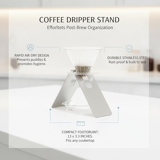 Stainless Steel Pour Over Coffee Dripper Stand - Image 4