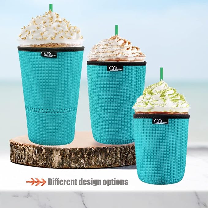 WK IEASON Reusable Iced Coffee Insulator Sleeve - Image 6