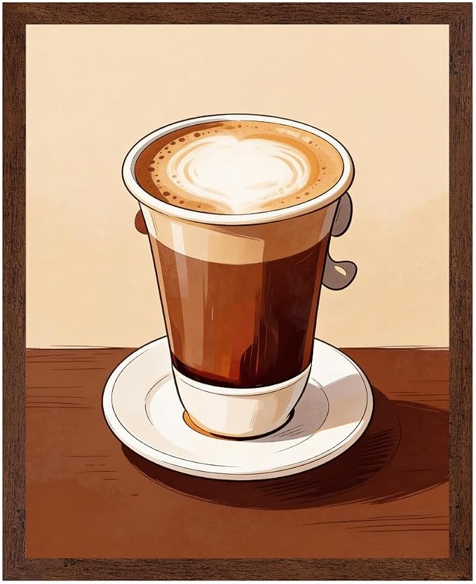 Lawrence Williams Designs Latte Coffee Poster by LawrenceWilliamsDesigns