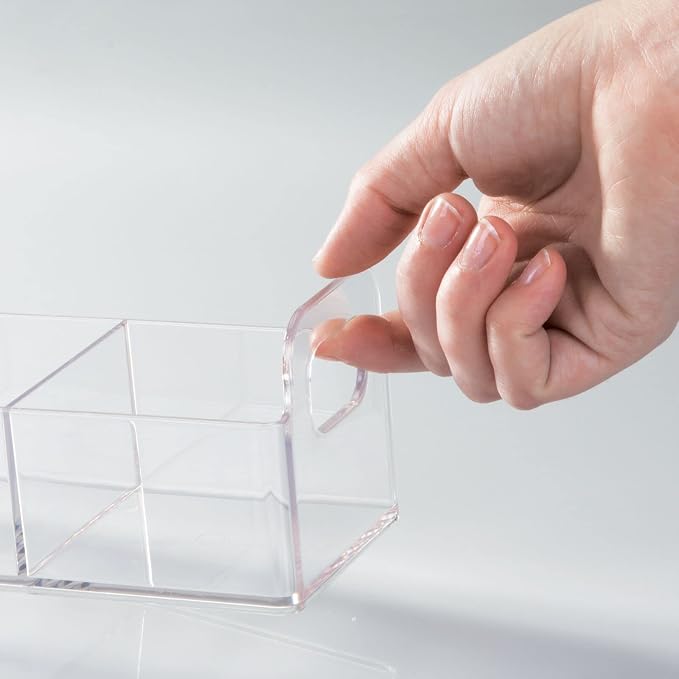 mDesign Plastic Condiment Organizer and Tea Bag Holder - Image 6
