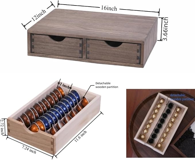 DDYURI Coffee Pods Storage Drawer Holder - Image 3