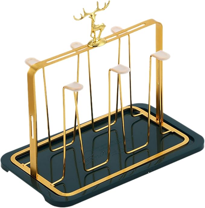 Reusable Cup Drying Rack Stand, Non-Slip Drying Glasses Rack, Silicone Designs - Image 8