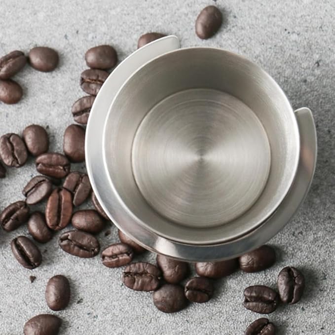 58mm Dosing Cup, Coffee Coffee Grinder Powder Cup Barista Stainless Steel - Image 6