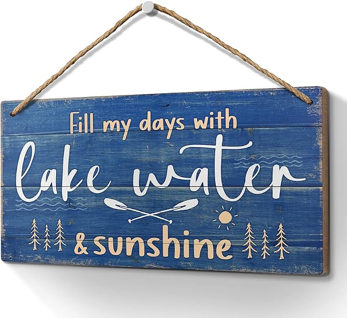 Heuhuww Lake House Decor-Fill My Days by Heuhuww