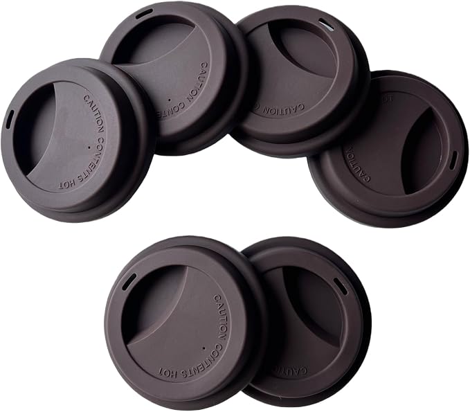 Silicone Cup Covers, Reusable Silicone Lids by NumRealmNumberIDTagsLabels