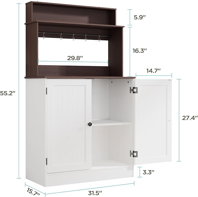 MHOM Farmhouse Bar Cabinet - Image 7
