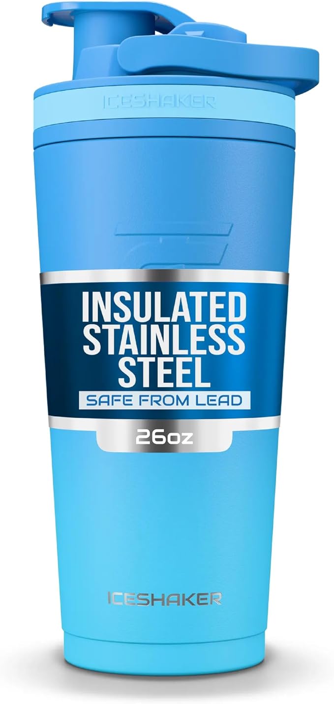 Ice Shaker Insulated Stainless Steel Shaker Bottle | 26oz by IceShaker