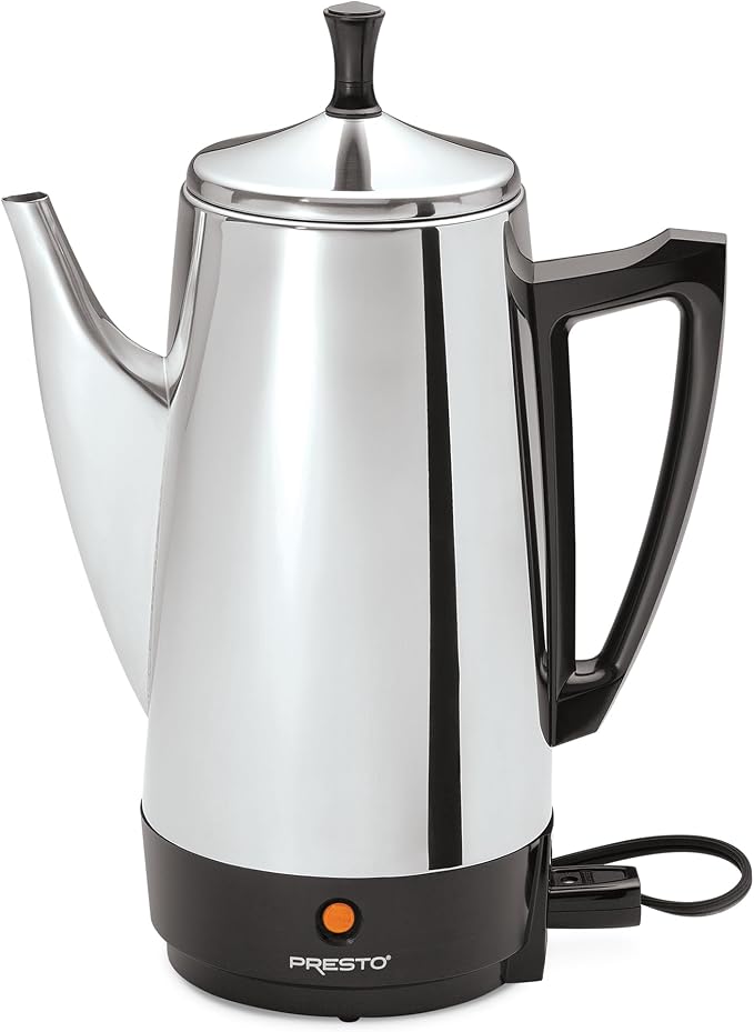 Presto 02811 Stainless Steel Electric Coffee Percolator by PRESTO