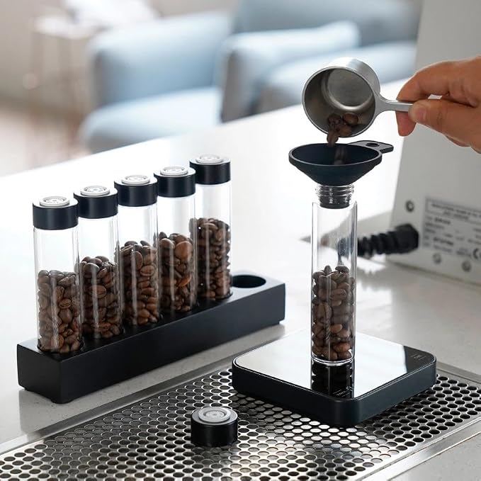 watchget Coffee Bean Container 6PCS Coffee Bean Cellars Tubes Single Dose - Image 4