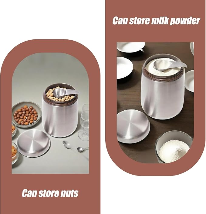 MEKBOK Coffee Canister, Airtight Stainless Steel Kitchen Food Storage Container - Image 7