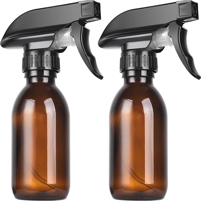 4oz Amber Glass Spray Bottles by YUNFOOK