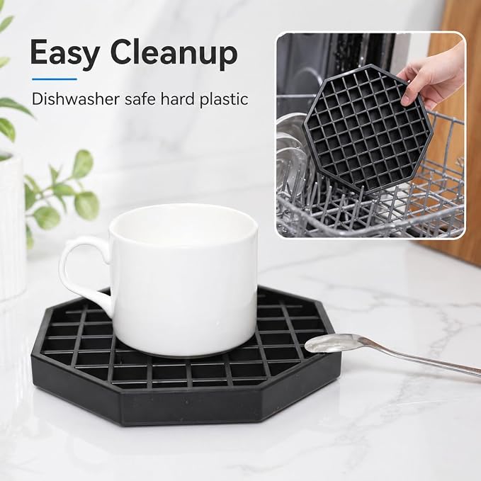 6" Octagon Coffee Drip Tray Catcher - Image 6