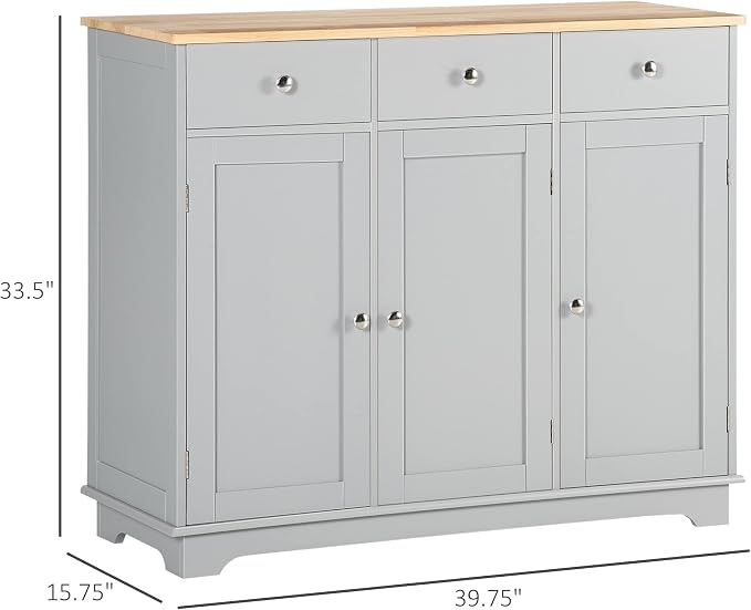 HOMCOM Sideboard Buffet Cabinet - Image 3
