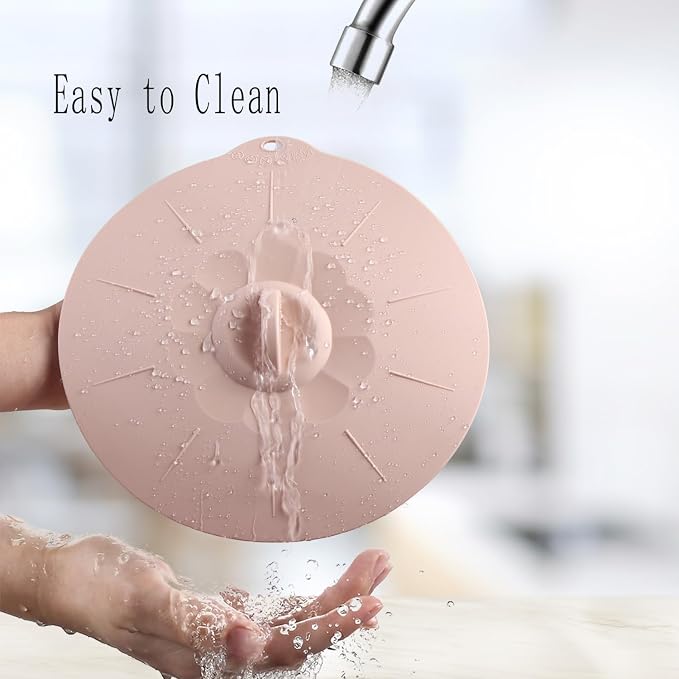4"-12" Silicone Lids for Cups Bowls Plates Pans, Microwave Splatter Cover - Image 5