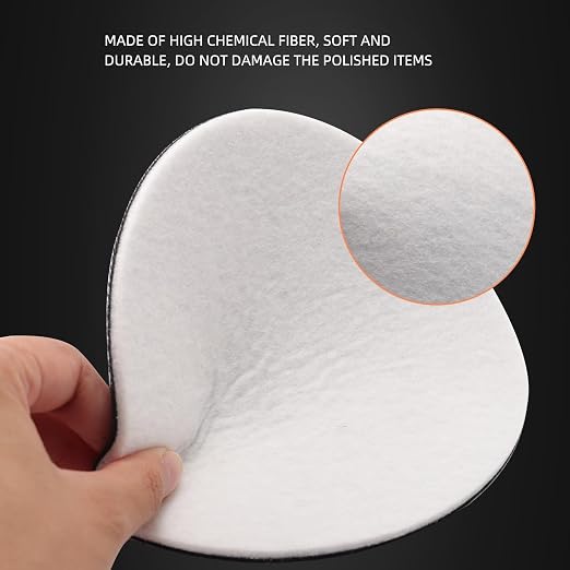 SPTA 5 Pcs 6'' Car Glass Polishing Discs Microfiber Polishing Buffing Pad - Image 4