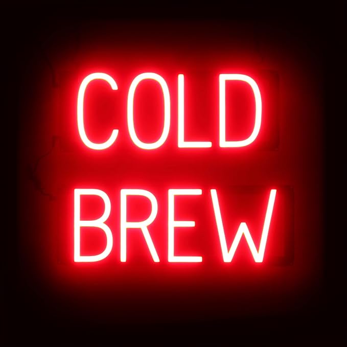 SpellBrite COLD BREW Sign | Coffee Drink-Related Sign by SpellBrite