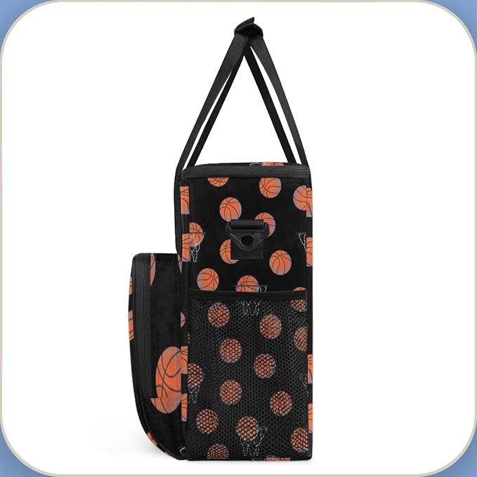 Basketball Coffee Maker Travel Bag, Basketball Large Carrying Storage Case - Image 4