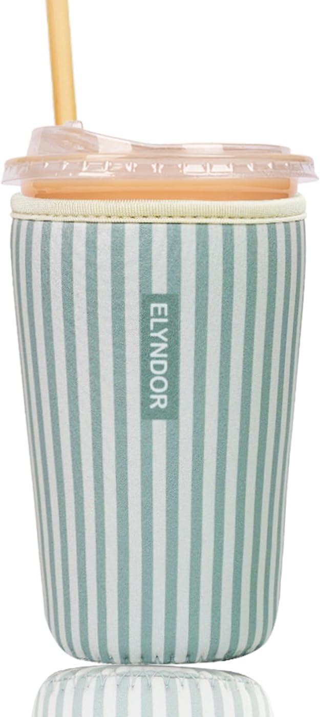 Reusable Insulated Sleeve for Iced Coffee Cup, Coffee Neoprene Sleeve for Cold by Unknown