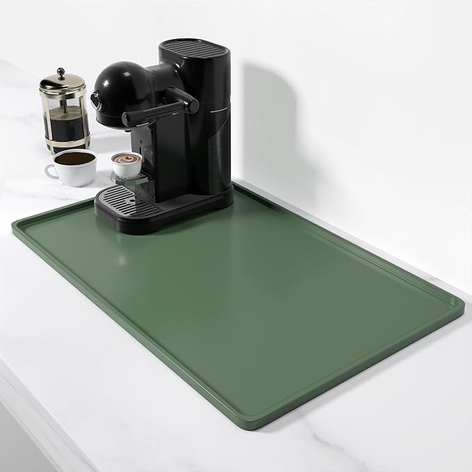 Rnivvi Silicone Coffee Mat, Heat Resistant Dish Drying Pad by Rnivvi