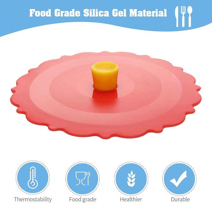 Silicone Cup Covers ， Multicolored Silicone Lids - Image 6