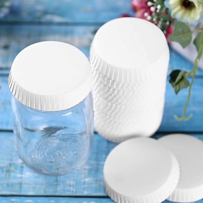 KISSHAKE 100 PCS Disposable Paper Cup Cover Hot Cup Lid Recycled Drinking Lid - Image 2