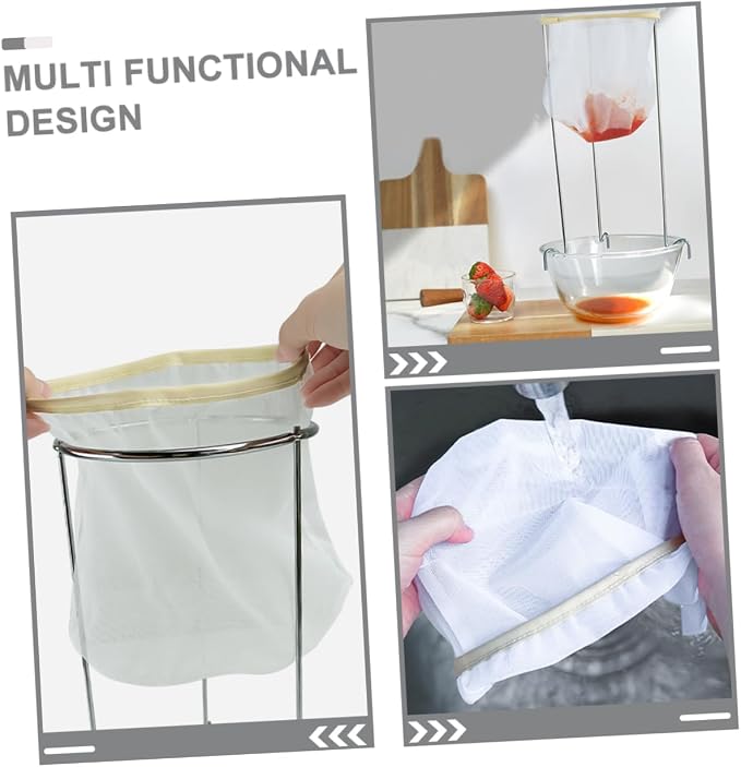 1set Jam Strainer Stand Reusable Mesh Filter Bag - Image 7