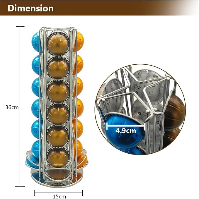 Miuly Coffee Capsule Holder For Nespresso Vertuoline, Coffee Capsule Stands - Image 2