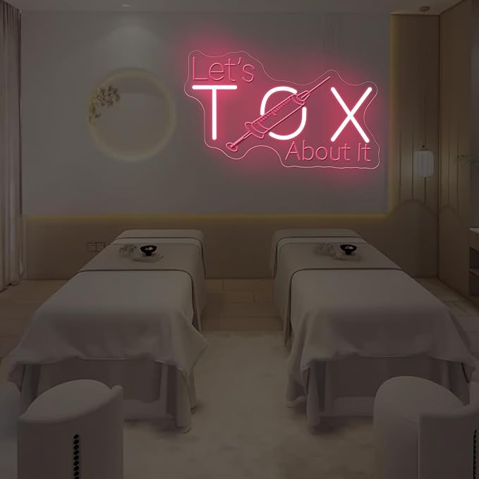 Let's Tox about it, Botox Business Sign, Injector Spa Studio Decor, Botox Art - Image 7