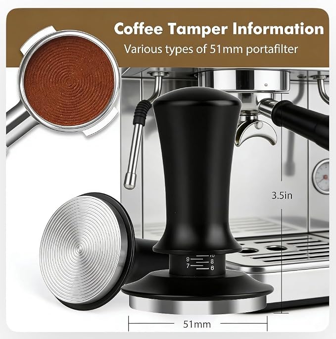 51mm Espresso Accessories Kit, Coffee Tamper - Image 4