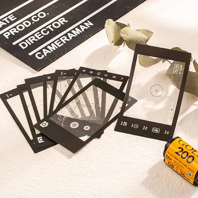 Diuhofart 94Pcs Scrapbooking Supplies Kit, Old Film Strips Photo Frames - Image 8