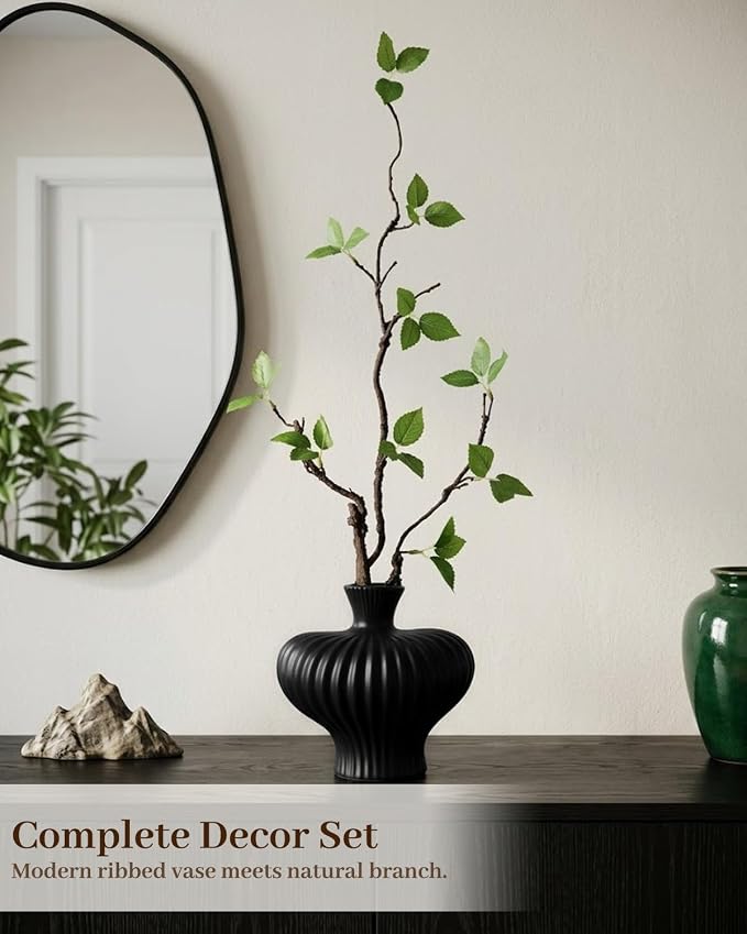 Heart Shaped Vase with Artificial Branch Set - Image 3