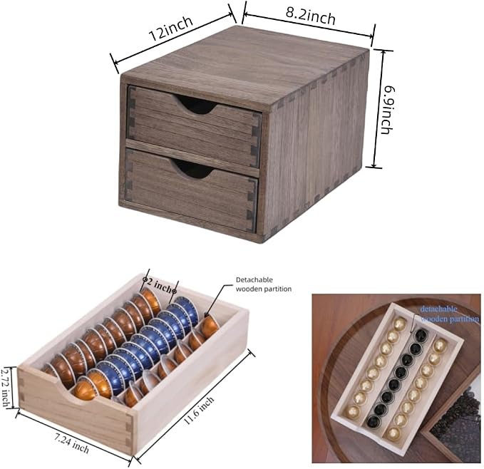 DDYURI Drawer Organizer Coffee Pod Holder - Image 3