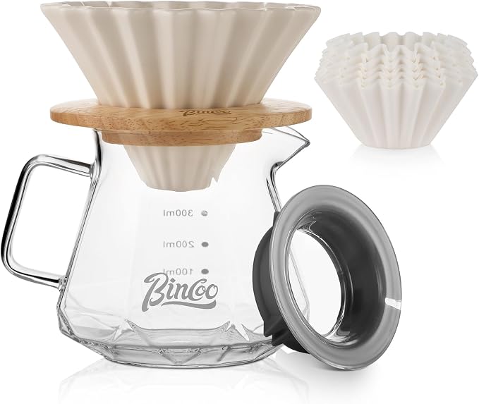 Bincoo 400ML Pour Over Coffee Maker Set by Bincoo