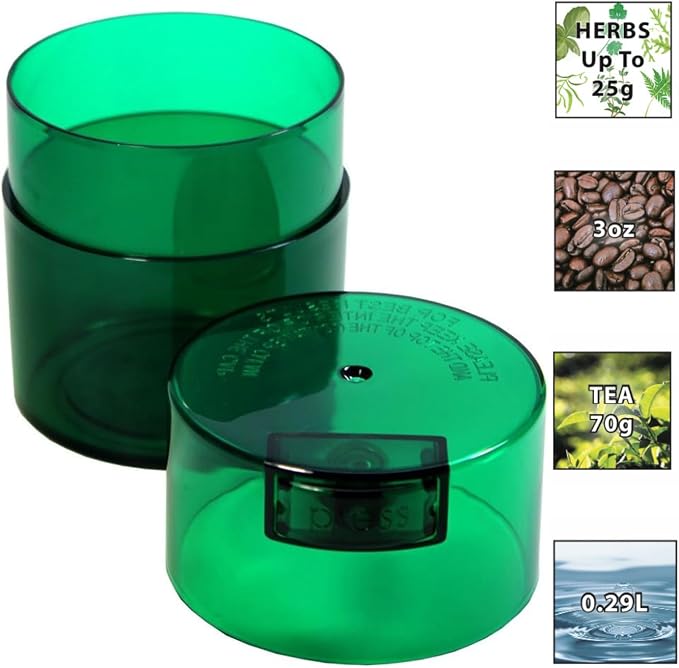 Tightvac - Premium Airtight Herb Storage Container - Holds ½ oz to 3 ounces - - Image 2