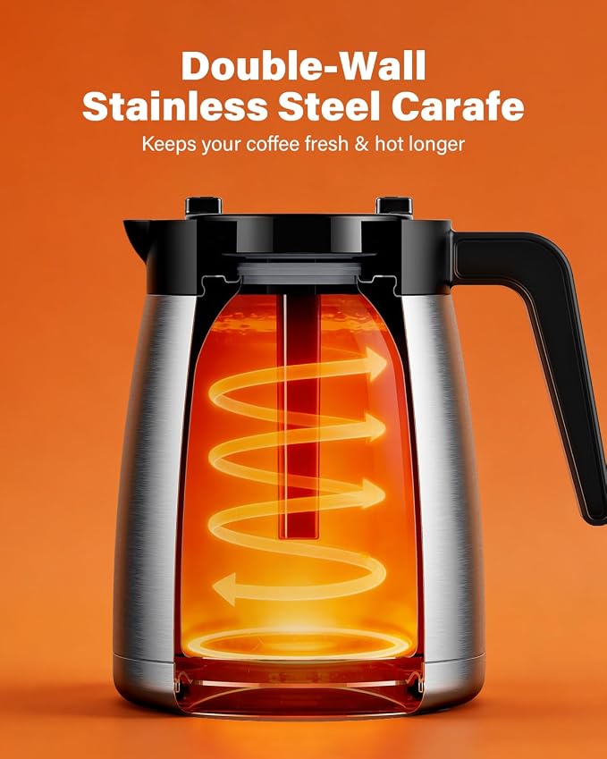 SHARDOR Programmable 5 Cup Drip Coffee Maker, Single Serve Hot & Iced Coffee - Image 6