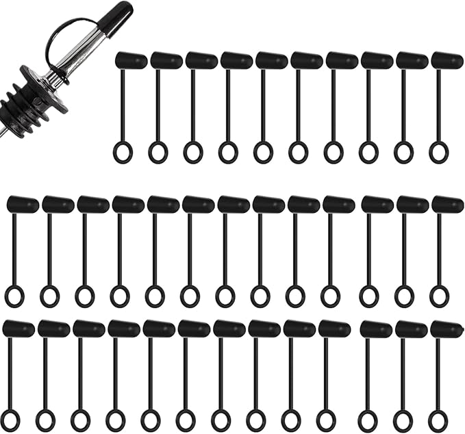 36 Pack Rubber Pourers Dust Caps – Hooded Spout Covers by Unknown