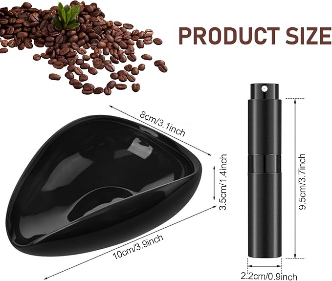 Coffee Bean Dosing Cup With 20ML Spray Bottle, Single Dosing Tray Espresso Bean - Image 3
