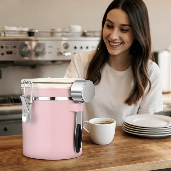 ShanSon Coffee Canister Airtight, Stainless Steel Bean Storage Container - Image 7