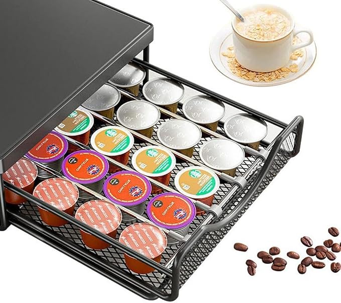 Coffee Pod Drawer Organizer for Nespresso Vertuo Pods, Holds 40 Large or 60 - Image 5