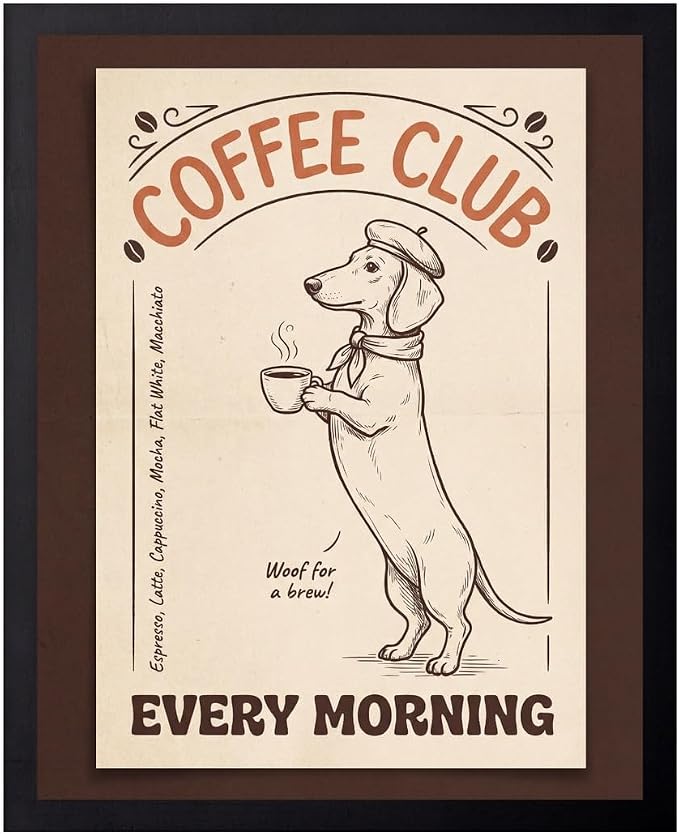 Lawrence Williams Designs Coffee Club Poster by LawrenceWilliamsDesigns