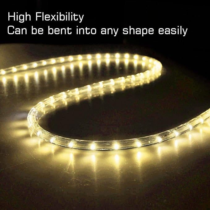 DELight AC 110-120V Waterproof IP65 150ft Crystal 3000K Warm White 1620 LED - Image 2