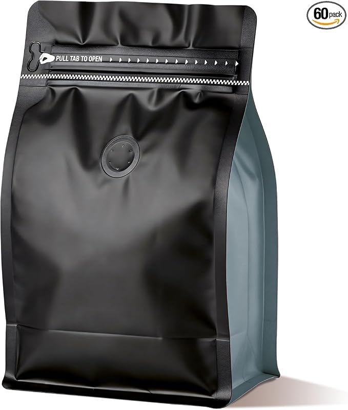 Coffee Bags with Valve Vented Coffee Beans Packaging Bags High Barrier by ODDIER