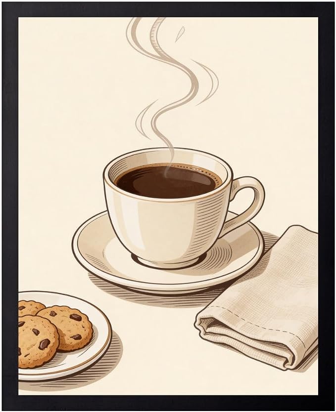 Lawrence Williams Designs Coffee and Cookies Poster by LawrenceWilliamsDesigns