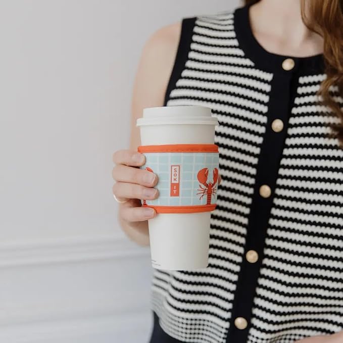 Sok It HotSok Coffee & Tea Reusable Insulated Neoprene Cup Sleeve - Image 2